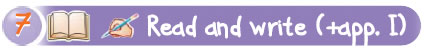 Read and write (+app. I)
