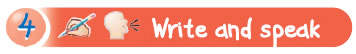 Write and speak