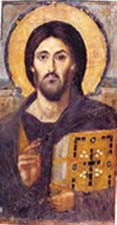 Ιησούς Χριστός, εγκαυστική εικόνα, Σινά, 6ος αι.