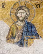 Ιησούς Χριστός, ψηφιδωτό, Αγία Σοφία Κων/λης, 13ος αι.