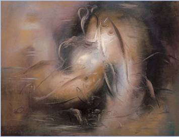 Γιώργος Γουναρόπουλος, Ψάρι και κανάτι σε θαλασσινό τοπίο