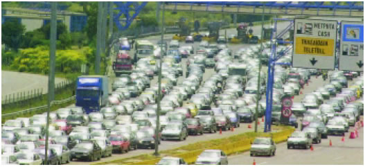 Εικόνα 2.34: Η ατμοσφαιρική ρύπανση επιδεινώθηκε με τη μαζική χρήση του αυτοκινήτου.