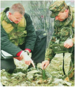 Εικόνα 2.47: Η ραδιενεργός ρύπανση ελέγχεται με ειδικούς μετρητές.