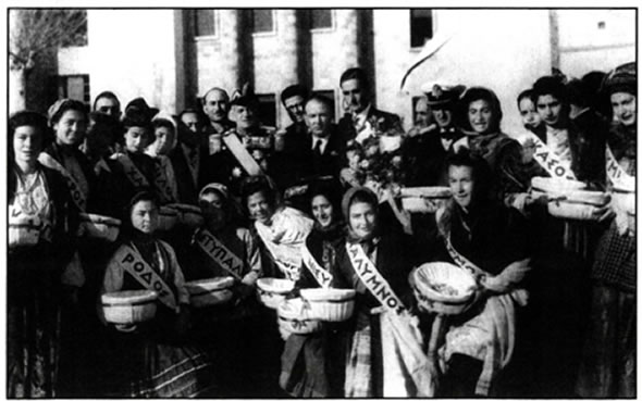 Εορτασμοί για την ενσωμάτωση της Δωδεκανήσου στην Ελλάδα, Μάρτιος 1948.